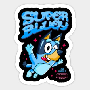 hero bluey cute Sticker